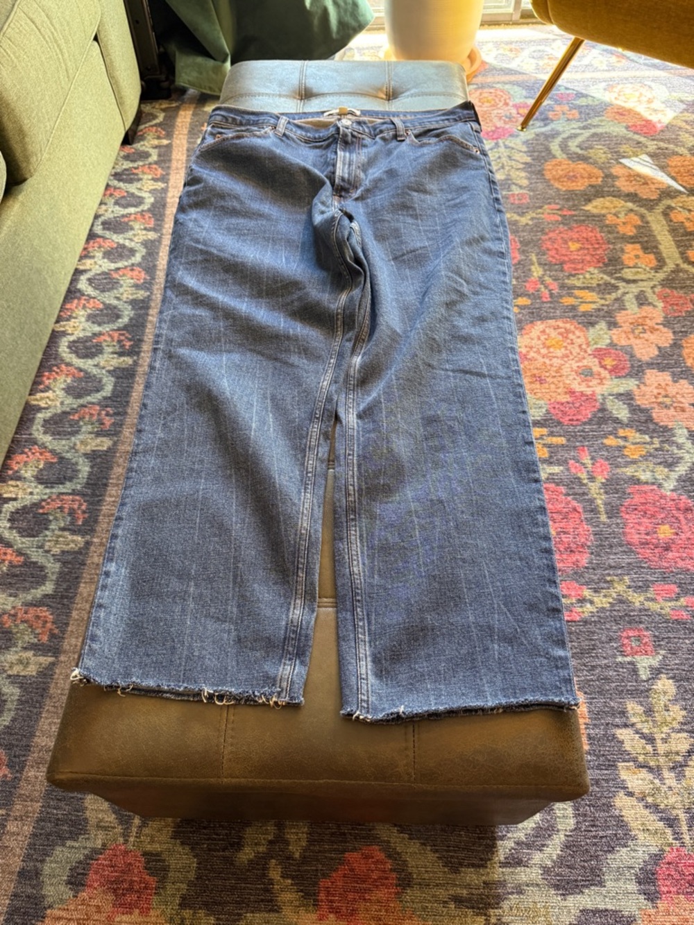 Abercrombie & Fitch The Ankle Straight Ultra High Rise Curve Love